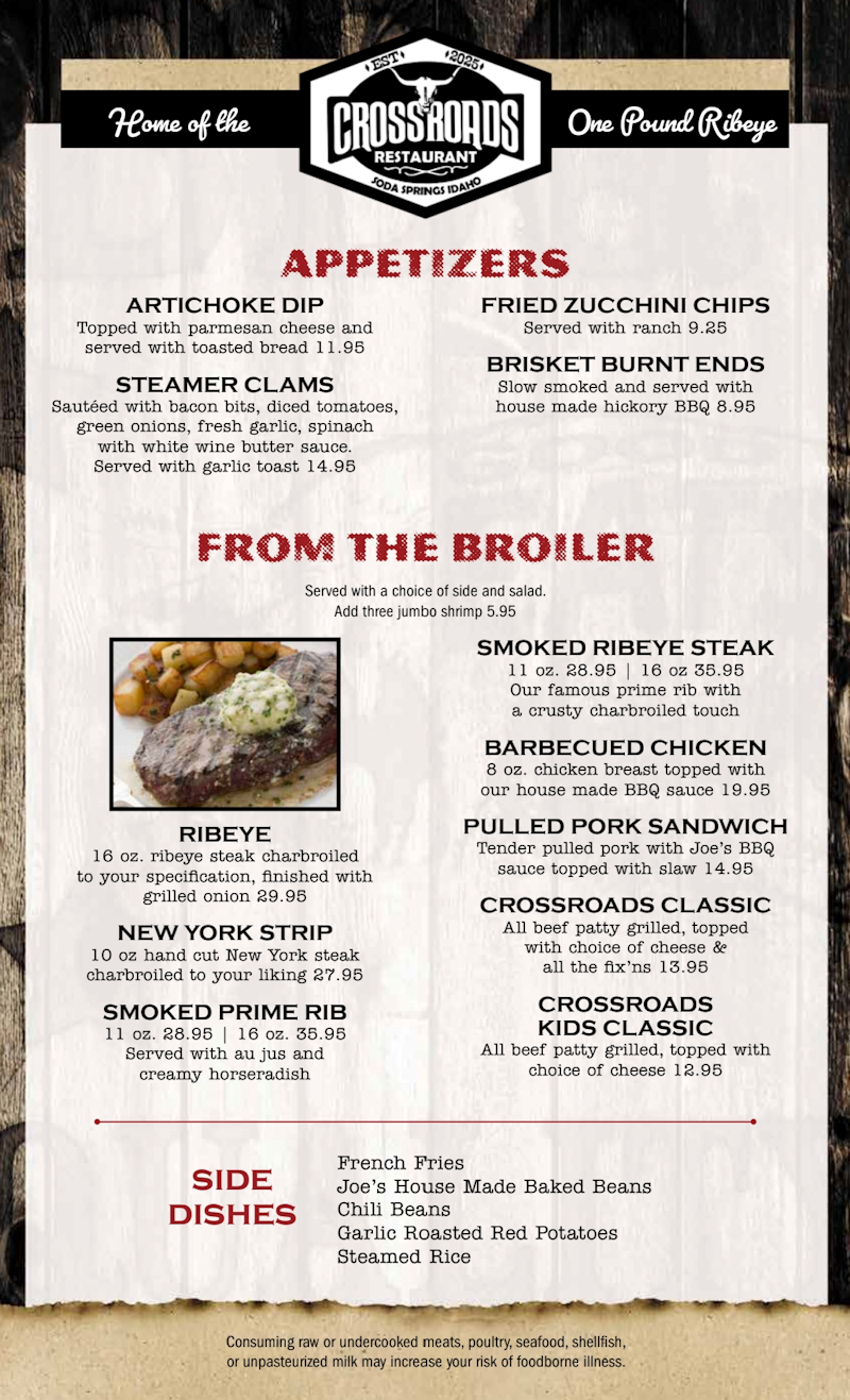 Appetizers & Broiler